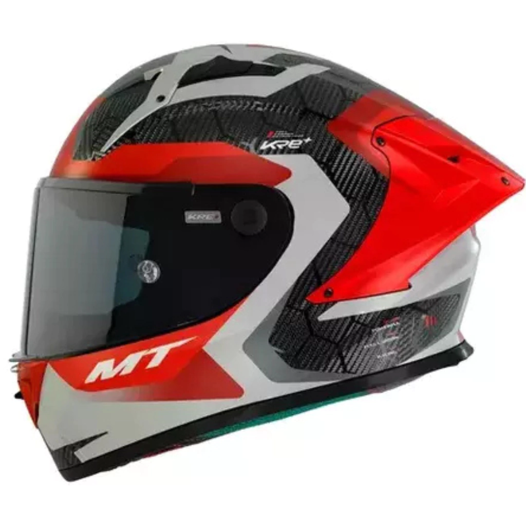 Casco MT KRE+ S POWERFUL (HOMOL FIM) Carbon C15 Brillo - Imagen 3