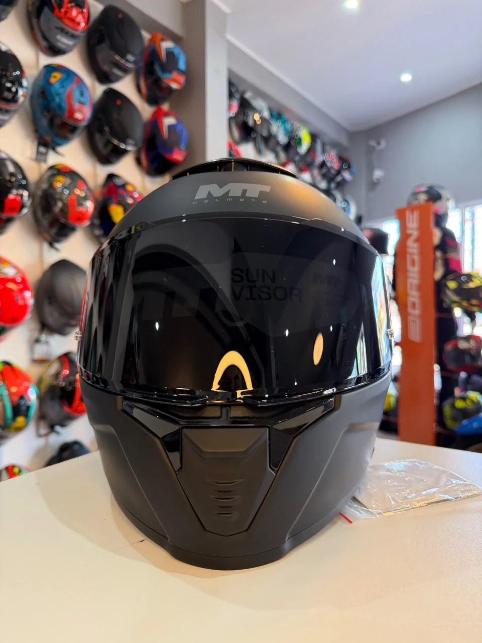 Casco MT Thunder 4 Negro mate con visor negro - Imagen 9