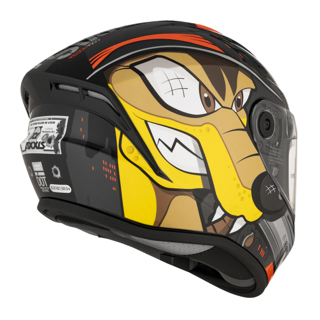 Casco Moto Axxis Draken S Cosa Nostra B5 Rojo Brillo - Imagen 4