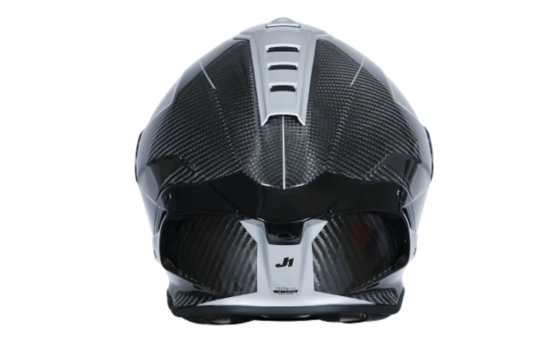 Casco JUST 1 J-GPR Carbono Impulse Plata/ Negro Brillo - Imagen 5