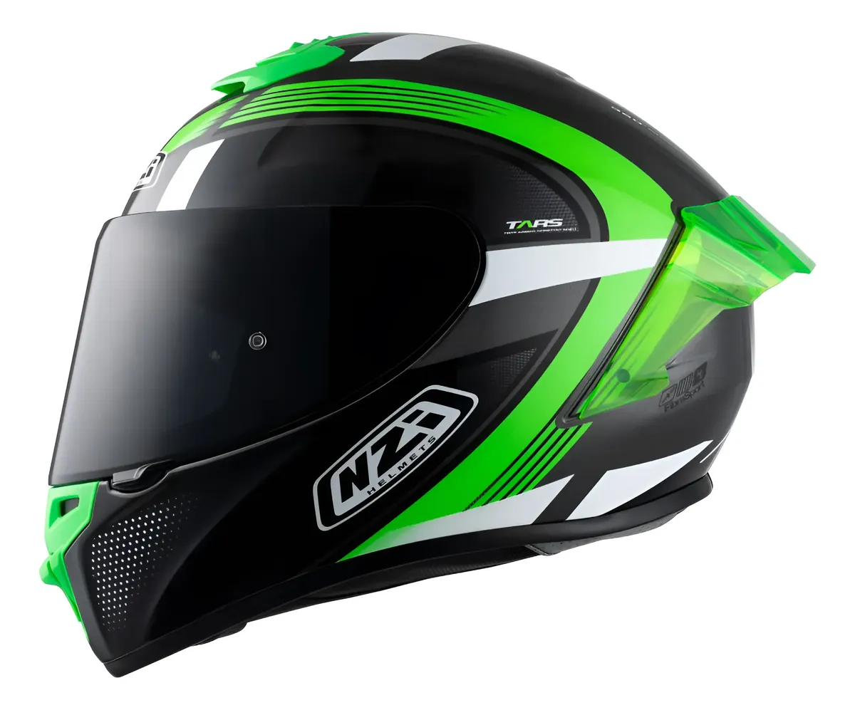 Casco NZI Trendy 3 Rapid Verde y negro brillo - Imagen 3