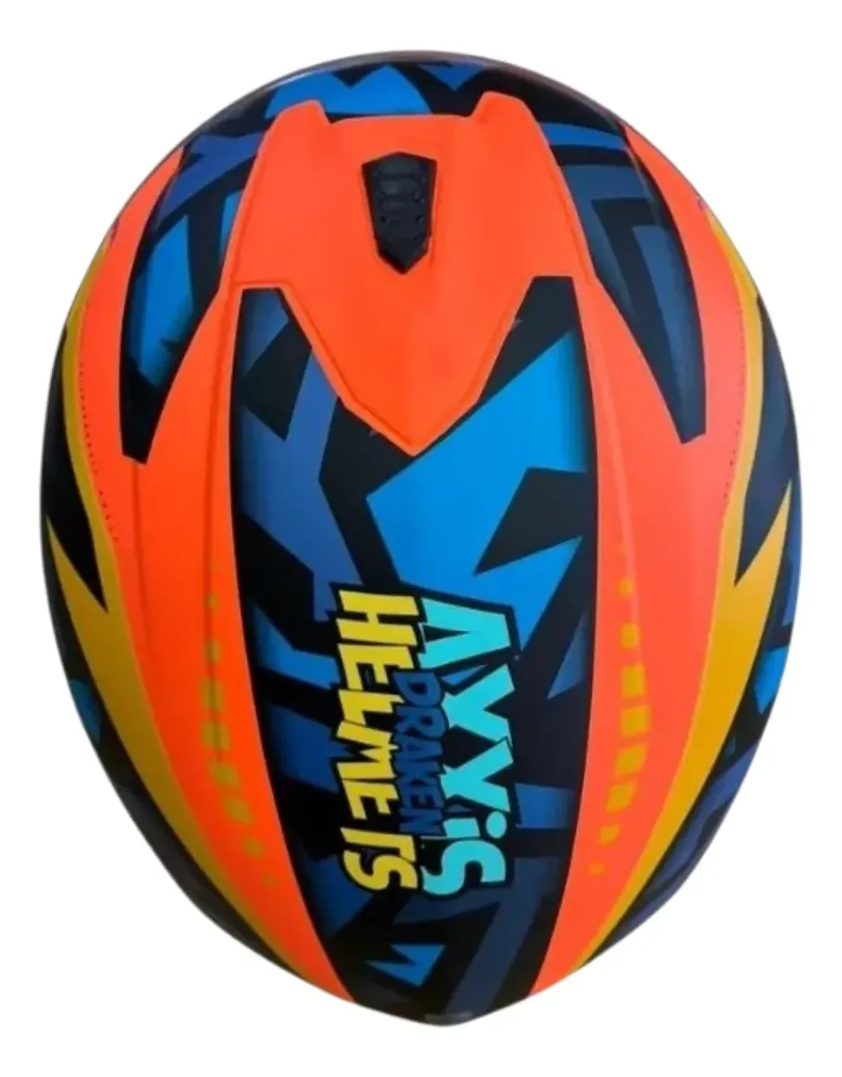 Casco Axxis Draken S Jolly Naranja Brillo - Imagen 4