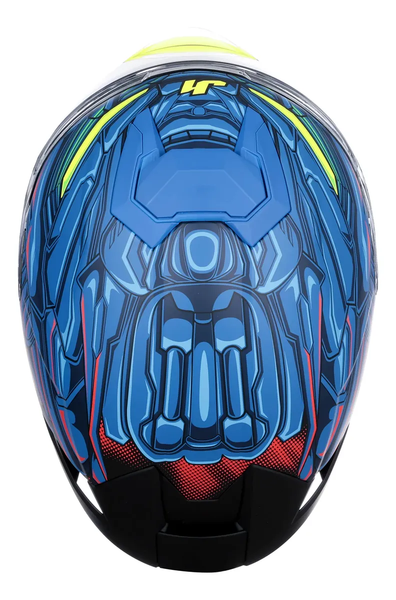 Casco JUST1 J-STR TITAN Azul, Rojo y Negro Mate - Imagen 4