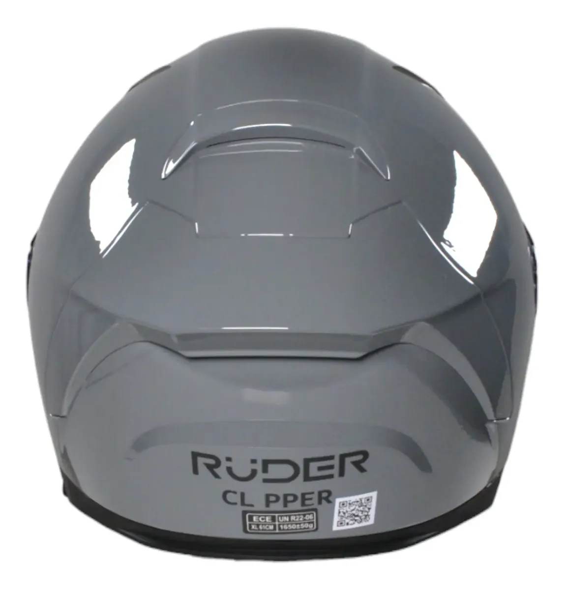 Casco RUDER Clipper Gris Brillo - Imagen 4