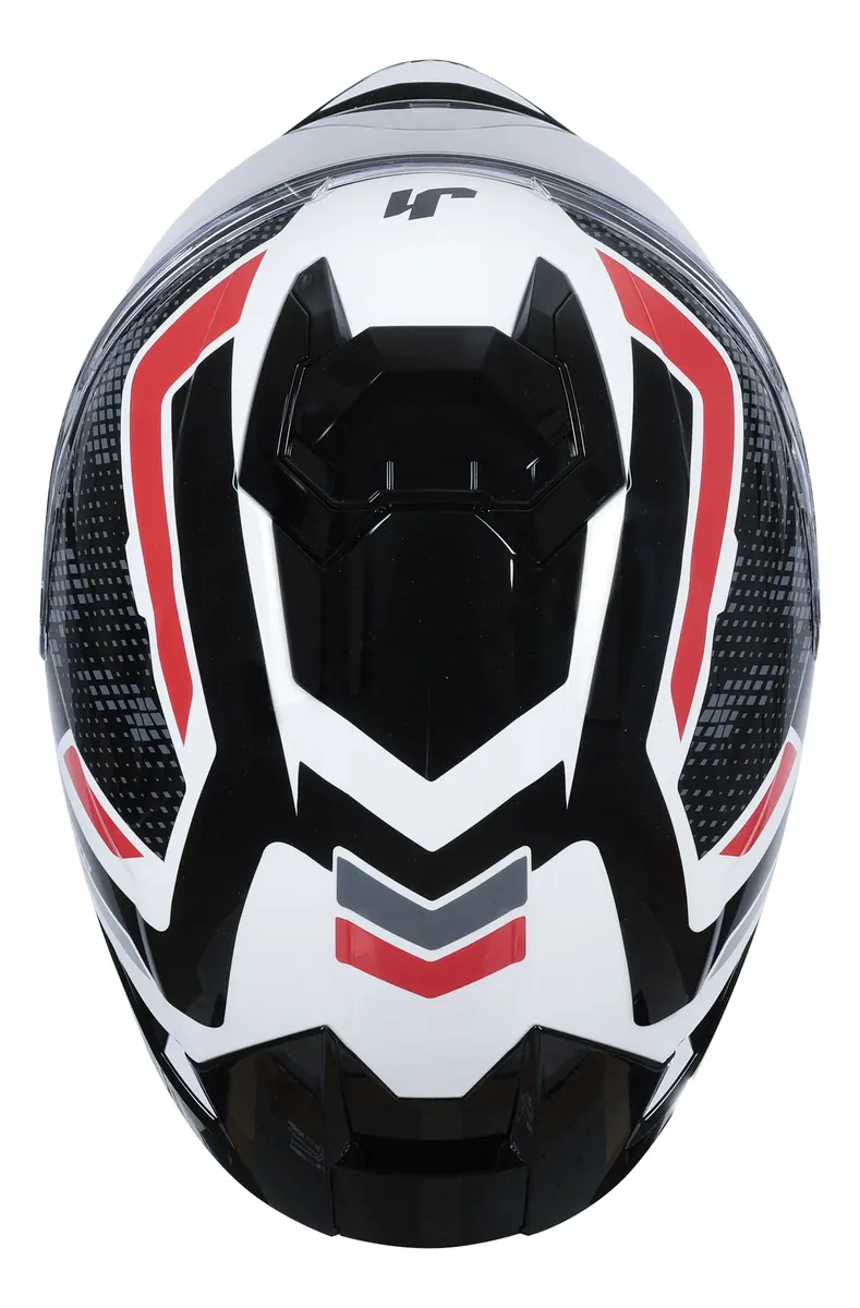 Casco JUST1 J-STR UNION Rojo y Blanco Brillo - Imagen 4