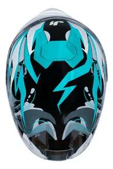 Casco JUST1 J-STR AVALON Azul y Negro Brillo - Imagen 4
