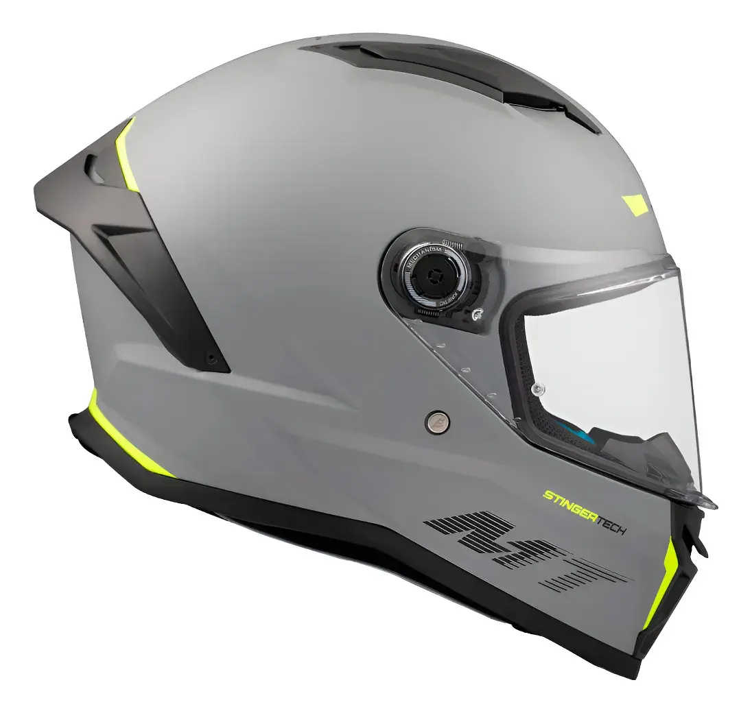 Casco MT Helmets Stinger 2 Gris Liso - Imagen 4