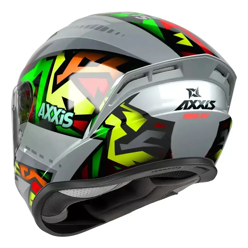 Casco Axxis Draken S Jolly Gris Brillo - Imagen 3