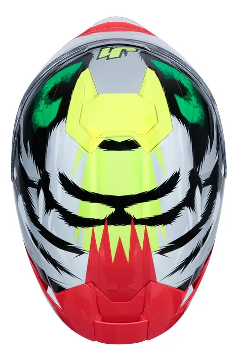 Casco JUST1 J-STR DEMONICRED Amarillo y Negro Brillo - Imagen 4