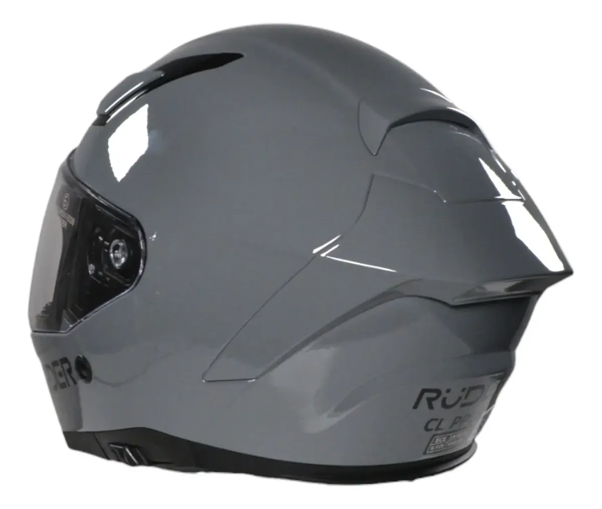 Casco RUDER Clipper Gris Brillo - Imagen 3