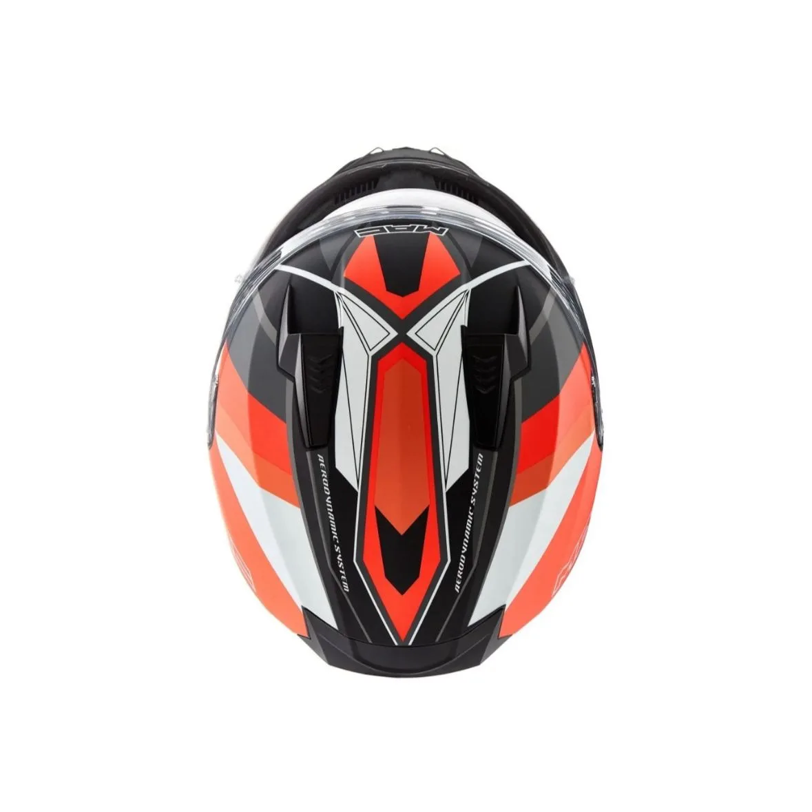 Casco Mac Speed Razor 825 Gris y Naranja Mate - Imagen 3