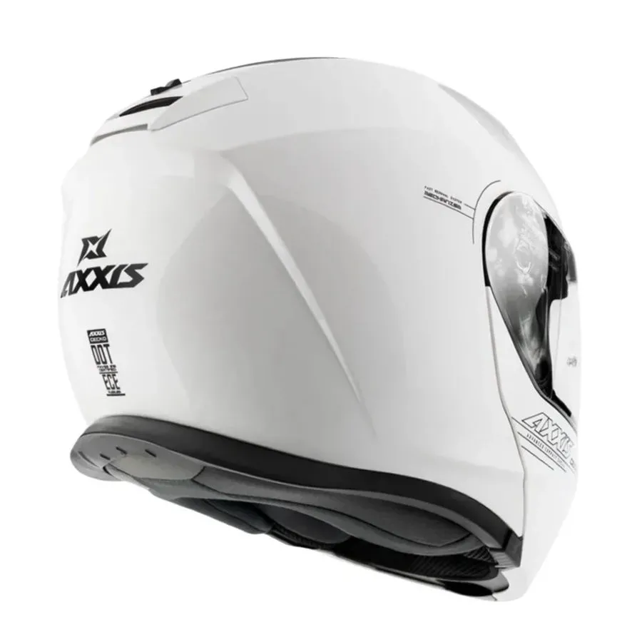 Casco Rebatible Axxis Gecko Blanco Brillo - Imagen 4