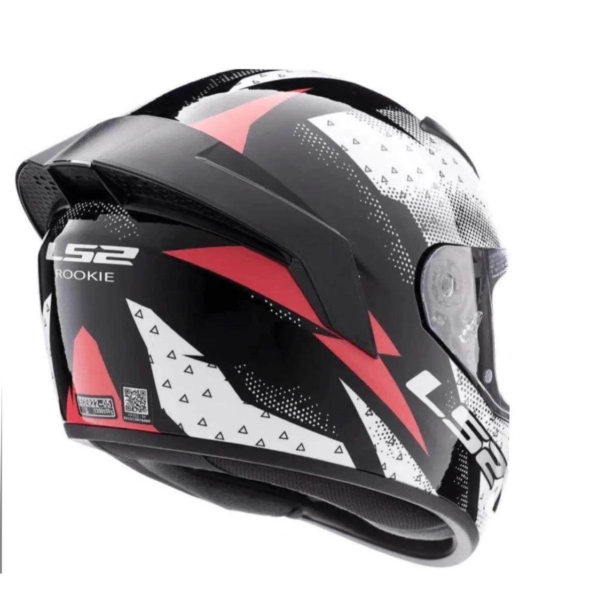 Casco Ls2 Rookie 352 Thunder Negro y Rojo Brillo - Imagen 3