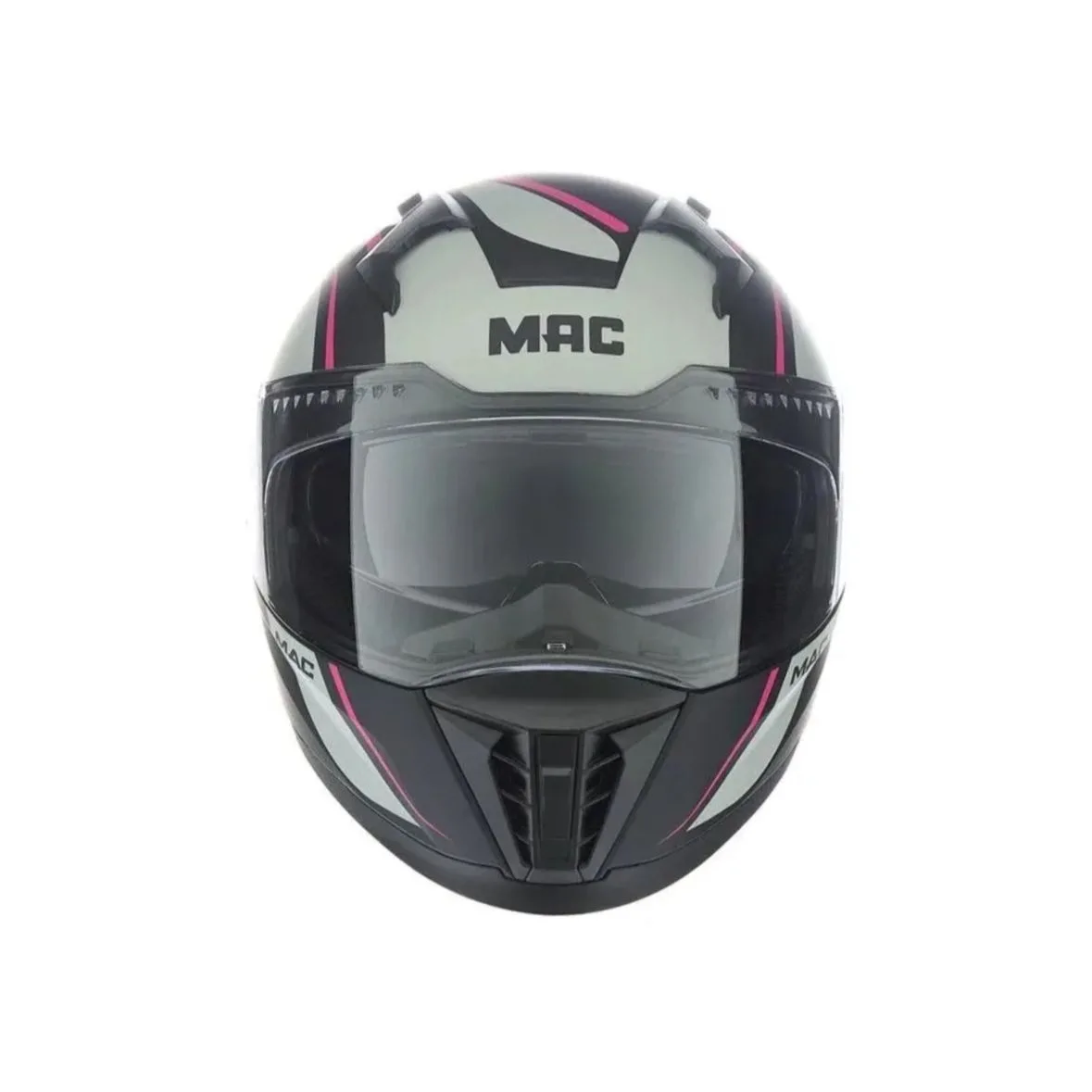 Casco Mac Force Cirkus 068 Gris y Rosa Mate - Imagen 3