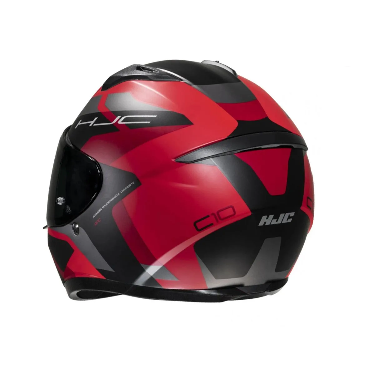 Casco Hjc C10 Tins MC1SF Rojo y Negro Mate - Imagen 5