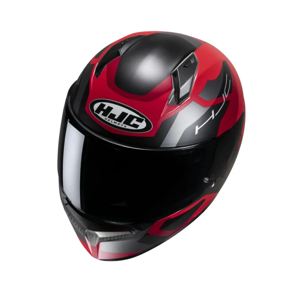Casco Hjc C10 Tins MC1SF Rojo y Negro Mate - Imagen 3