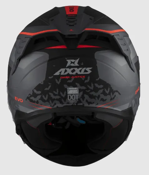 Casco Axxis Hawk Evo Dark Justice C1 Mate - Imagen 3