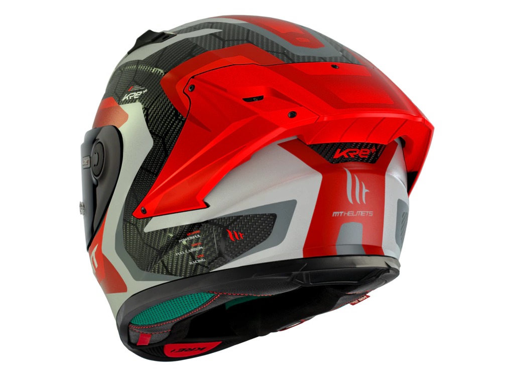 Casco MT KRE+ S POWERFUL (HOMOL FIM) Carbon C15 Brillo - Imagen 4