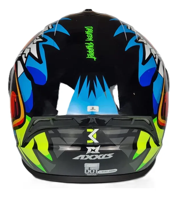 Casco Axxis Draken S Parrot Brillo - Imagen 4