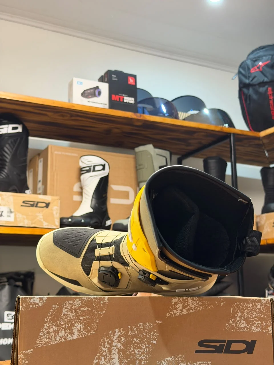 Botas SIDI Taurus Gore Tex Color Arena y Ocre - Imagen 10