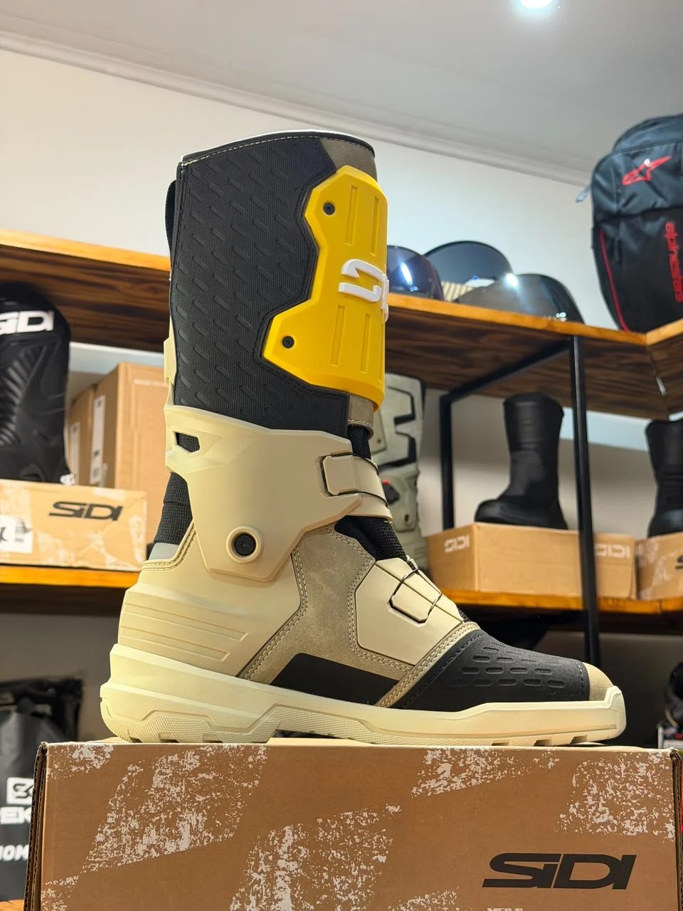 Botas SIDI Taurus Gore Tex Color Arena y Ocre - Imagen 8